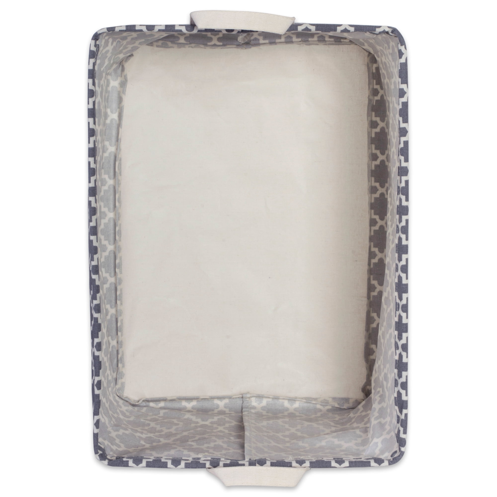 DII Cotton/Polyester Cube Laundry Basket Assorted Large
