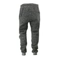 thumbnail image 5 of 9 Crowns Men's Speckled Varsity Stripe Hoodie Jacket Pant Tracksuit Set (Medium, Dark Grey), 5 of 5
