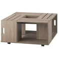 thumbnail image 1 of Bowery Hill Table Basse Carrée Moderne en Bois à 4 Tablettes, Blanc, 1 of 9