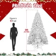 thumbnail image 2 of 9ft Premium White Christmas Tree – Lifelike Full-Bodied Festive Centerpiece（memory wire）, 2 of 5