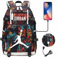 thumbnail image 2 of Youth Leisure Backpack College Student Backpack Multifunctional Sports Bag Basketball Player Jordan-ZJKDGJKJ, 2 of 4