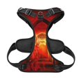 thumbnail image 5 of XMXY No Pull Dog Harness, Hell Demons Devil Adjustable Reflective Pet Harness with Oxford Vest, Small Size, 5 of 9