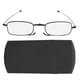 thumbnail image 2 of Gafas de lectura, gafas de lectura plegables de acero inoxidable, gafas de lectura portátiles, gafas para presbicia, elaboradas por expertos, 2 of 14