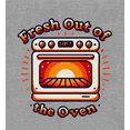 thumbnail image 2 of "Fresh Out Of The Oven" Youth Heather Gray Crew Neck Short Sleeve Tee-Medium, 2 of 2