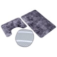 thumbnail image 4 of Juego de 3 alfombrillas de baño, suaves y antideslizantes, para tapa de inodoro, alfombrilla de baño, decoración del hogar, color morado, 4 of 15