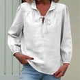 thumbnail image 6 of Endives Womens Tops Tie Up Blouse Casual Top Elegant Loose Ladies Shirts Thin Breathable Tops Spring Summer, 6 of 6
