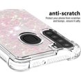 thumbnail image 4 of Compatible with Samsung Galaxy A21 Case Glitter Liquid Cute Clear Phone Case Floating Quicksand Shockproof Protective Bumper Silicone Soft TPU Case for Samsung Galaxy A21 Star Pink YB, 4 of 6
