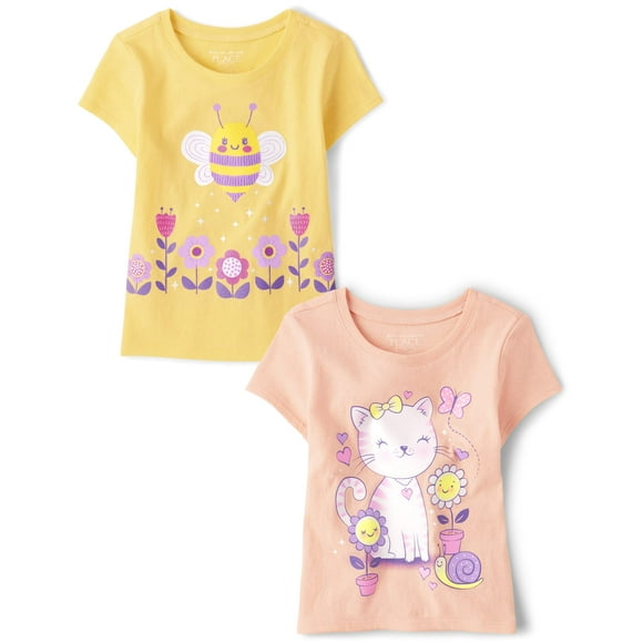 Pack de 2 camisetas para niñas de 18 a 24 meses The Children's Place