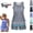 Grey, variant on Womens Tummy Control Tankini Swimsuit, Two Piece Conservative Bathing Suit with Built In Support Bra