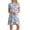 1# Light Blue womens summer dresses clearance sale, variant on Dyegold Sundresses for Women Casual Summer - Sun Dresses Women Summer Casual Round Neck Short Sleeve Floral Printed Flowy Swing Party Midi Tshirt Sun Dress