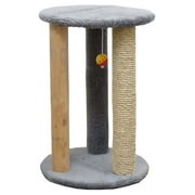 New Cat Condos Premier Round Multi Scratcher-Color:Gray