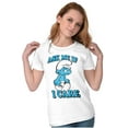 thumbnail image 3 of Grouchy Smurf Ask Me If I Care Grump Women's T Shirt Ladies Tee Brisco Brands S, 3 of 5