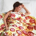 thumbnail image 2 of Burritos Tortilla Throw Blanket, Giant Funny Realistic Food Throw Blankets, Funny Tortilla Round Throw Blanket , Novelty Giant Tortilla Round Soft Flannel Taco Blanket for Adults and Kids 90cm, 2 of 9