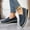 #131-Blue, variant on Wowcloth Women's Casual Loafers – Comfortable Slip-On Round Toe with Tassel and Wedge Heel for Fashion Everyday Wear