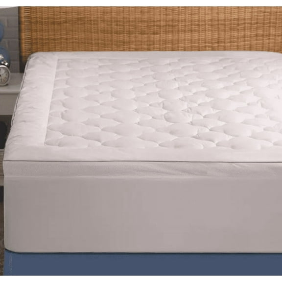 Allied Home Tempasleep Cooling Mattress Pad, Cal King - White 250 Thread Count Cotton Retail: $120