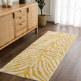 thumbnail image 6 of Hauteloom Terra Animal Zebra Print Living Room Bedroom Dining Room Large Area Rug - Distressed Faded Style - Cream, White, Beige, Gray, Mustard, Tan 7'10" x 10'3", 6 of 15