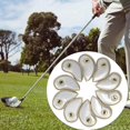 thumbnail image 4 of Cubierta de cabeza de golf Kusrkot PU Cuero bordado 10 piezas 1 juego Protector Plata, 4 of 8