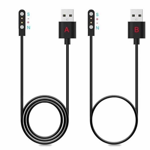 ccwonima Smart Watch Charger 4mm, Strong Magnetic Universal Charger, USB Charging Cable for Smartwatches with ROHS/CE Certification (Charging Port spacing 4mm, Model A, Model B, One Fit)