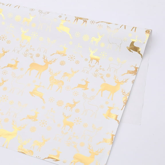 Gold foil flower wrapping paper Valentine's Day Christmas wrapping paper birthday gift box wrapping paper manufacturer promotion AA