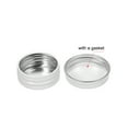 thumbnail image 3 of Uxcell 1/2oz 15ml Screw Top Lid Round Cans Tin Containers Aluminum  White 6 Pack, 3 of 6