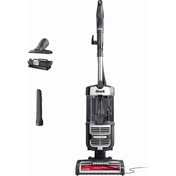 Restored Shark UV730 Navigator Lift-Away Upright Vacuum with PowerFins HairPro Self-Cleaning Brushroll, Anti-Allergen Complete Seal + HEPA, LED Headlights, Multi-Surface (Grey) (Refurbished)
