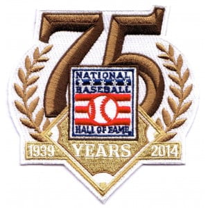 2014 National Baseball Hall Of Fame 75th Anniversary Patch (1939)