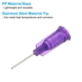 thumbnail image 3 of 21 agujas de dispensación, 102 piezas de agujas de punta roma de 1/2 pulgada con jeringas de bloqueo Luer para rellenar tintas líquidas, adhesivos, aceites, morado, 3 of 7