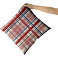 thumbnail image 2 of 4th of July Pillow Covers 20x20 Set of 2 Red Blue Grey Gray Buffalo Plaid Holiday Decorative Throw Pillows Patriotic Decorations Pillowcase Cotton Square Cushion Cover Decor for Home Couch Bed Soft, 2 of 6
