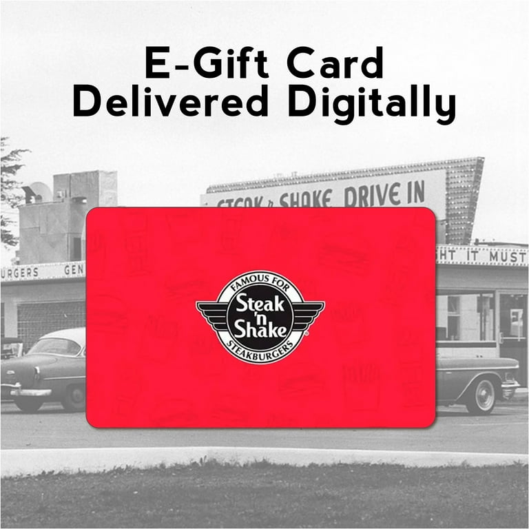 Steak 'n Shake $25 eGift Card [Email Delivery]
