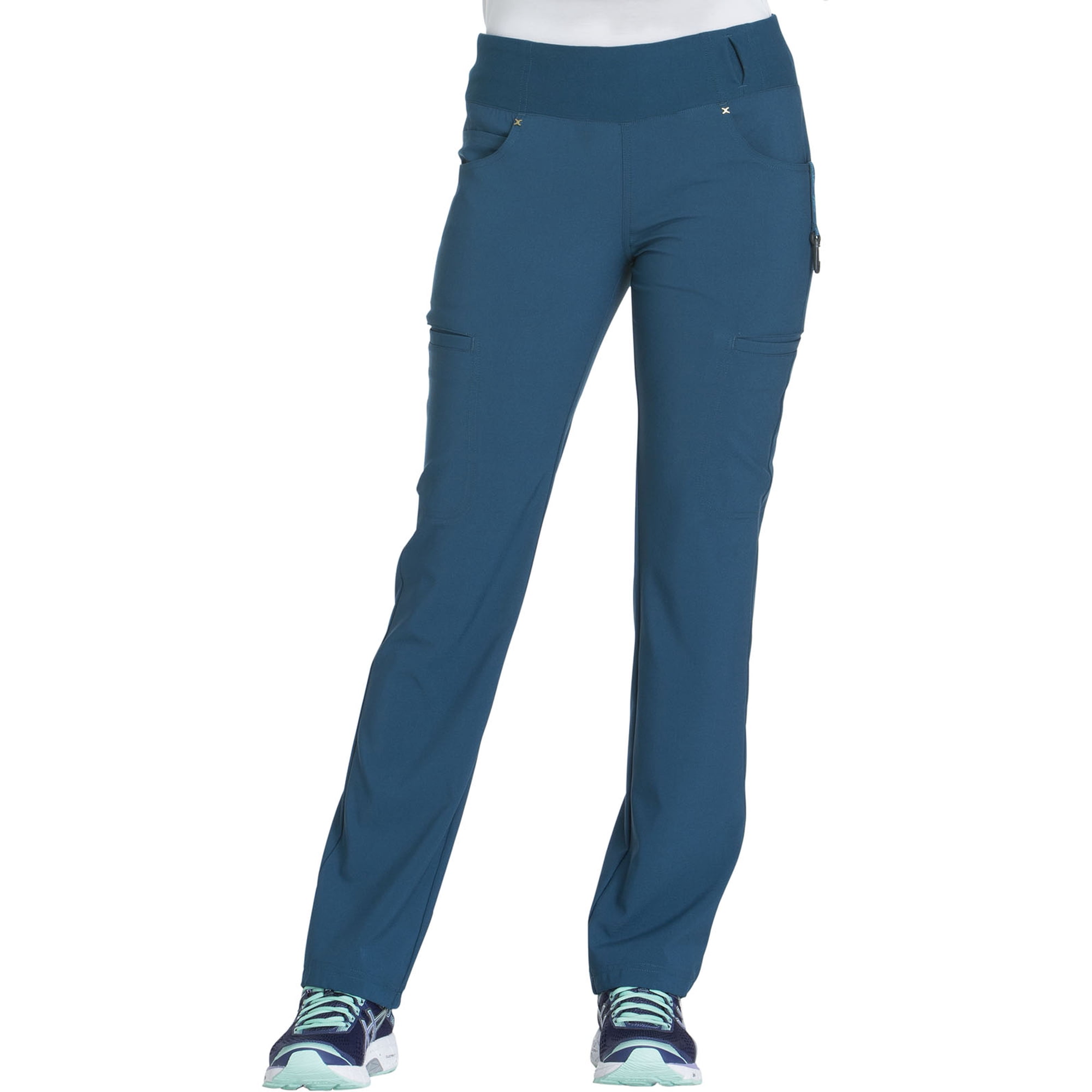 Cherokee Iflex Women's Scrubs Pant Mid Rise Straight Leg Pull-On CK002