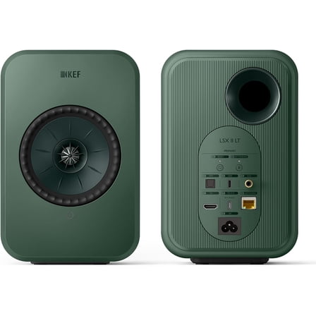 Open Box KEF - LSXII LT Wireless Speakers (Pair) - Sage Green