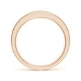 thumbnail image 2 of ANGARA Natural Channel Set Half Eternity Emerald Wedding Ring in 14K Rose Gold for Women (Size-2.5mm) | May Birthstone, Birthday, Anniversary, Jewelry Gift for Women | Natural Emerald Ring, 2 of 8