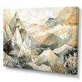 thumbnail image 2 of Designart "Exploring The Evolving Silver Mountains I" Landscape Modern Canvas Print, 2 of 5