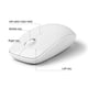 thumbnail image 5 of Combo de teclado y ratón inalámbricos FOPETT 104 teclas blanco, 5 of 7