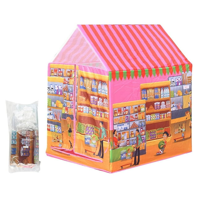 Tienda de campaña HUOGUO Supermarket infantil DIY para niños