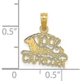 thumbnail image 4 of 14K Yellow Gold 100% CAPRICORN Zodiac Charm - 13.8mm, 4 of 6