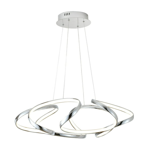 Bethel A CHROME ALUMINIUM CLUSTERED LED LIGHT WITH A WHITE ACRYLIC DIFFUSER