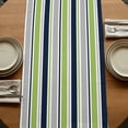 thumbnail image 5 of Table Runners 90 Inches Long Dress Scarves, Green Gray Striped Farmhouse Coffee/Dining/Kitchen Table Runner for Living Room, Farmhouse Stripes Modern Abstract Art 13x90 Inch, 5 of 9