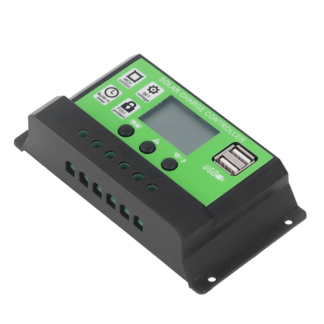 Controlador de batería solar, Controlador de carga solar Regulador de panel solar ajustable Controlador solar Lograr más