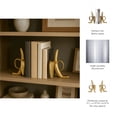 thumbnail image 5 of Decorative Banana Book Ends for Home Decor - Sculptural Book Accessories for Office Spaces, Desk Decor and Home Library - Modern Bookends for Bookshelf or Bedroom Accent - Set of 2, 9", Gold, 5 of 11