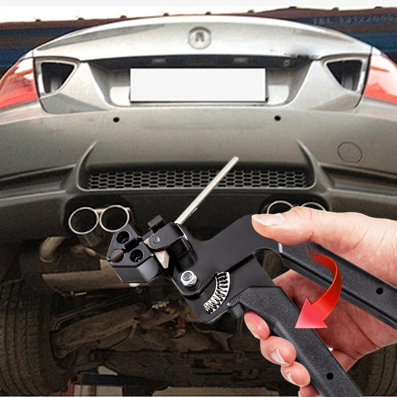 Stainless Steel Cable Tie Tool Kit with 100 PCS Ties, 200LBS Tensile Strength
