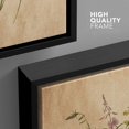 thumbnail image 4 of PixonSign Framed Canvas Print Wall Art Retro Antique Wildflower Still Life Nature Wilderness Illustrations Modern Art Botanical Floral Farmhouse/Country Relax/Calm/Cozy - 24"x36" Black, 4 of 5