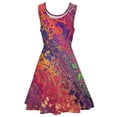 thumbnail image 5 of 2024 Vestidos Pattern Womens Dress Skate Size Big Sleeveless Dresses Beach Print Trippy Dress Splatter Paint Marble, 5 of 7