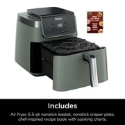 Ninja Pro 4-in-1 Air Fryer, XL 6.5-Qt Basket, 4 Functions, Air Crisp Technology, Non-stick, Crisper Plate, AF180WMSG Sage