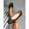 thumbnail image 4 of New Arrival Women’s Vintage Retro Flat Shoes, Square Toe Low Heel Ballet Flats, Classic Slip-On Dress Flats for Work Office Daily Casual Walking Comfort Wear, 4 of 12
