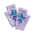 thumbnail image 2 of Sonducket 1 par de guantes de punto bordados para mujer, deportes al aire libre, patinaje, esquí, ciclismo, mitones térmicos cálidos de Type2 NO2, 2 of 6