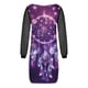 thumbnail image 5 of Vestido estampado para mujer de moda Perspectiva de malla transparente Manga larga Cuello en V Pompotops hdfakjf2366, 5 of 5