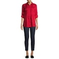 thumbnail image 2 of White Stag Womens Pleated Woven Blouse, 2 of 6