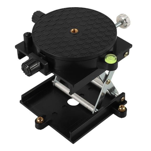 PAMINGONO Jack Stand Lifting Platform Stainless Steel 360° Rotation Lab Jack Micro-Adjustment Sturdy And Sturdy