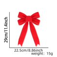 thumbnail image 3 of Clearance Sale | Large Christmas Bow Red Velvet Golden Edged Wreath Bow for Tree Home, 3 of 5